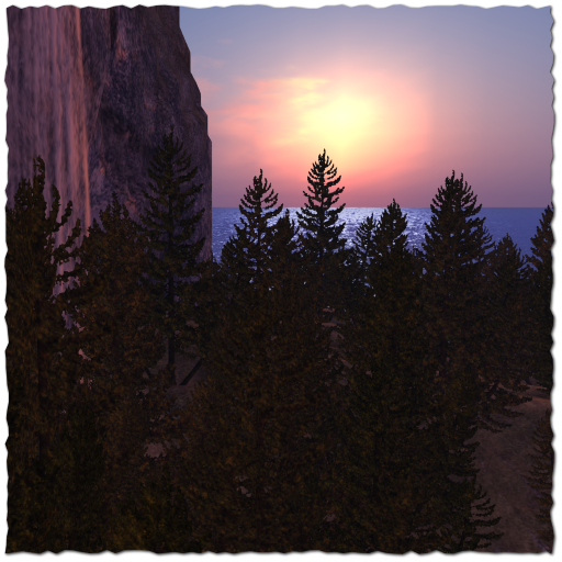 Sunrise at the waterfall